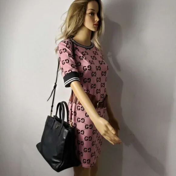 Prada Saffiano Triple Pocket Nero Black Shoulder Bag - Picture 16 of 16